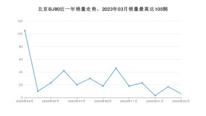 2024年3月北京BJ80销量多少？ 在哪个城市卖得最好？