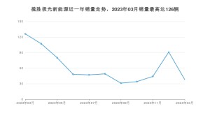 2024年3月路虎揽胜极光新能源销量数据发布 共卖了38台