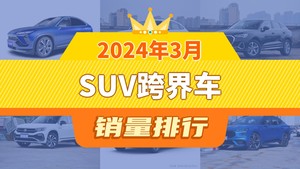 2024年3月SUV跨界车销量排行榜，奥迪Q5L Sportback位居第二，第一名你绝对想不到