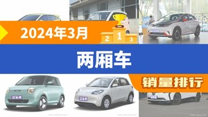 2024年3月两厢车销量排行榜，宏光MINI EV位居第二，第一名你绝对想不到