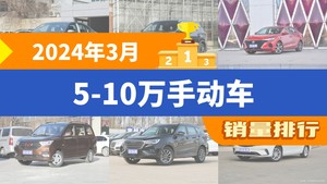 2024年3月5-10万手动车销量排行榜，瑞虎8位居第二，第一名你绝对想不到