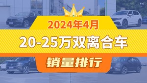 2024年4月20-25万双离合车销量排行榜，帕萨特以16033辆夺冠