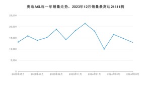 2024年5月奥迪A6L销量多少？ 在哪个城市卖得最好？