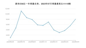 2024年5月蔚来ES6销量数据发布 共卖了8094台