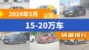 2024年5月15-20万车销量排行榜，轩逸以31600辆夺冠，Aion Y升至第9名 