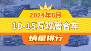 2024年6月10-15万双离合车销量排行榜，速腾位居第二，第一名你绝对想不到