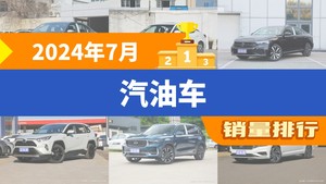 2024年7月汽油车销量排行榜，帕萨特屈居第三