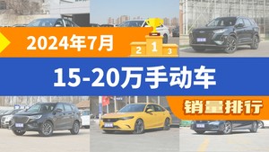 2024年7月15-20万手动车销量排行榜，朗逸夺得冠军，第二名差距也太大了 