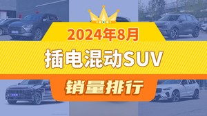 2024年8月插电混动SUV销量排行榜，宋PLUS新能源以11419辆夺冠