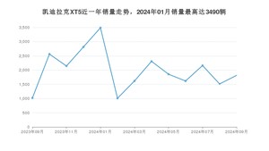 2024年9月凯迪拉克XT5销量多少？ 在哪个城市卖得最好？