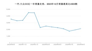 2024年9月一汽-大众CC销量多少？ 在哪个城市卖得最好？