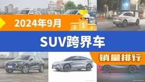 2024年9月SUV跨界车销量排行榜，蔚来EC7屈居第三，EVOS成最大黑马