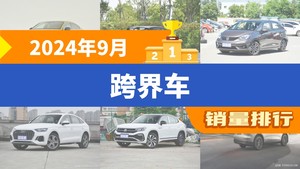 2024年9月跨界车销量排行榜，MG MULAN位居第二，第一名你绝对想不到