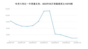 2023年10月哈弗大狗销量数据发布 共卖了1441台