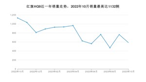 2023年10月红旗HQ9销量多少？ 在哪个城市卖得最好？