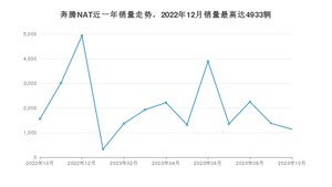 2023年10月奔腾NAT销量多少？ 在哪个城市卖得最好？