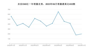 2023年10月东风启辰启辰D60销量多少？ 在哪个城市卖得最好？