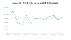 2024年11月特斯拉Model Y销量如何？ 在SUV车型中排名怎么样？