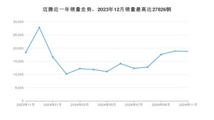 2024年11月大众迈腾销量如何？ 在中型车车型中排名怎么样？