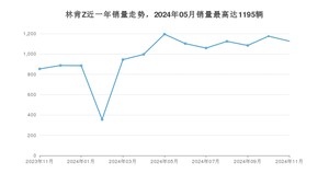 2024年11月林肯Z销量怎么样？ 在25-30万中排名怎么样？