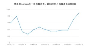 2024年11月奥迪Q5 e-tron销量怎么样？ 在25-30万中排名怎么样？