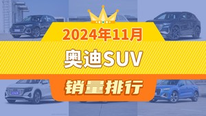 2024年11月奥迪SUV销量排行榜，奥迪Q5L以14788辆夺冠
