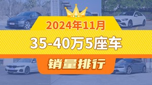 2024年11月35-40万5座车销量排行榜，Model Y夺得冠军，第二名差距也太大了 