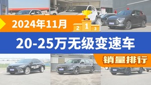 2024年11月20-25万无级变速车销量排行榜，RAV4荣放夺得冠军，第二名差距也太大了 