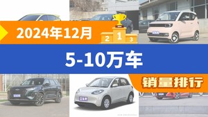 2024年12月5-10万车销量排行榜，朗逸位居第二，第一名你绝对想不到
