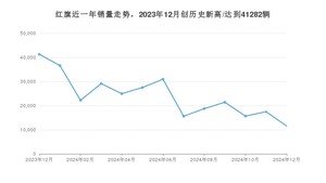 红旗 12月份销量数据发布 同比下降72.05%(2024年)