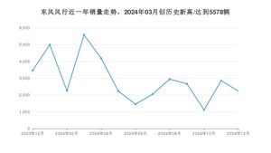 东风风行 12月份销量数据发布 同比下降35.61%(2024年)