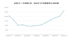 2024年12月大众途观L销量数据发布 共卖了26663台