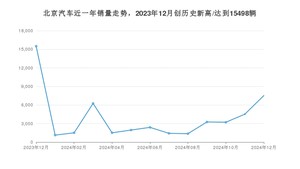 北京汽车 12月份销量数据发布 同比下降51.45%(2024年)