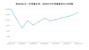 2024年12月奥迪Q5L销量数据发布 共卖了16228台