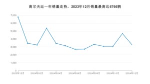 2024年12月大众高尔夫销量多少？ 在哪个城市卖得最好？