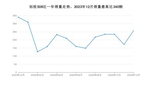 2024年12月标致508销量多少？ 在哪个城市卖得最好？