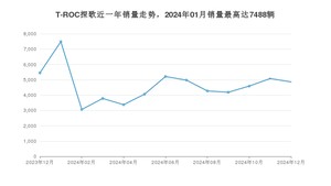 2024年12月大众T-ROC探歌销量多少？ 在德系车中排名怎么样？