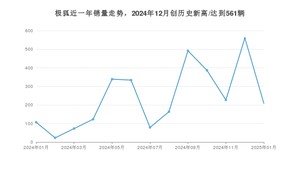 极狐 1月份销量数据发布 同比增长95.33%(2025年)