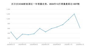 2025年1月沃尔沃XC60新能源销量如何？ 在SUV车型中排名怎么样？