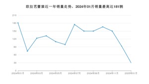 2025年1月欧拉芭蕾猫销量多少？ 在哪个城市卖得最好？