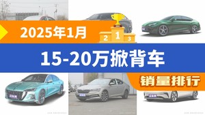 2025年1月15-20万掀背车销量排行榜，凌渡夺得冠军，第二名差距也太大了 