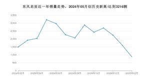 东风启辰 2月份销量数据发布 同比下降42.09%(2025年)
