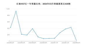 2025年2月红旗HS7销量多少？ 在哪个城市卖得最好？