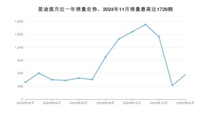 2025年2月星途揽月销量多少？ 在哪个城市卖得最好？