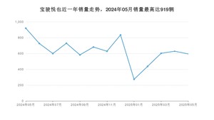 2025年5月宝骏悦也销量多少？ 在自主车中排名怎么样？