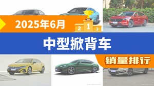2025年6月中型掀背车销量排行榜，红旗H6位居第二，第一名你绝对想不到