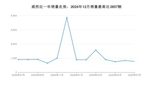 2025年7月大众威然销量数据发布 共卖了772台