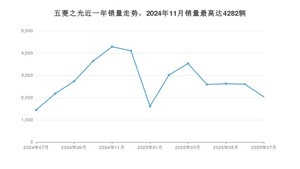 2025年7月五菱之光销量数据发布 共卖了2033台