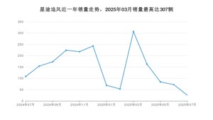 2025年7月星途追风销量数据发布 共卖了25台