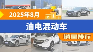 2025年8月油电混动车销量排行榜，RAV4荣放夺得冠军，第二名差距也太大了 